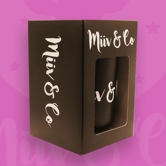 Miiv & Co - Musk Stick Candle -  Black Cambridge Jar & Lid with giftbox 401gm - holds 280gm of soy wax