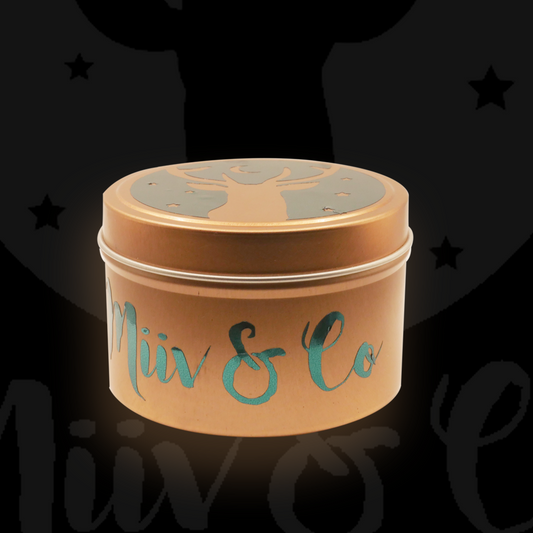 Miiv & Co - Cafe Candle - Fresh Coffee - 220gm Tin holds up to 195gms of soy wax.