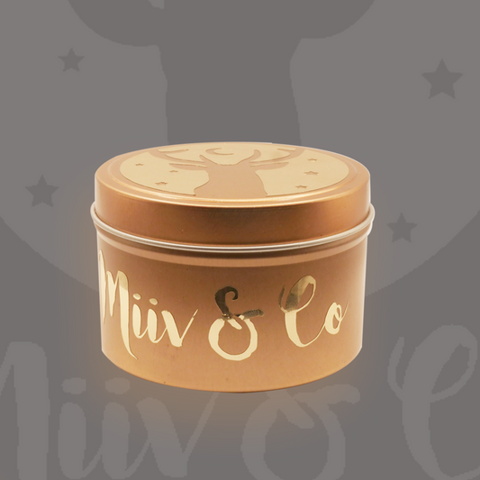 Miiv & Co - Cafe Candle - Lemon Meringue - 220gm tin holds up to 195gms of soy wax.