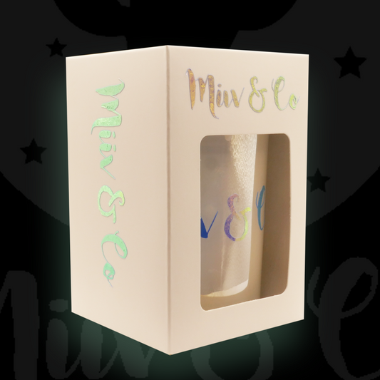 Miiv & Co - Vanilla White Frost Candle - White Cambridge Jar & Lid in giftbox 401gm - holds 280gm soy wax